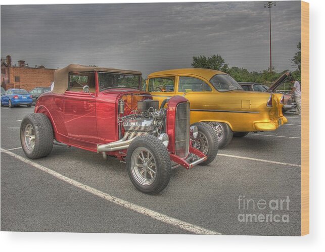 American Wood Print featuring the photograph Old Time Parking Lot II by Lee Dos Santos