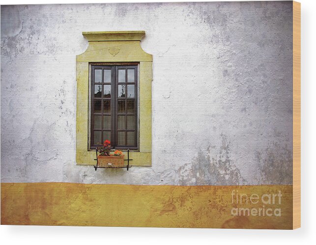 Address Wood Print featuring the photograph Old Window by Carlos Caetano