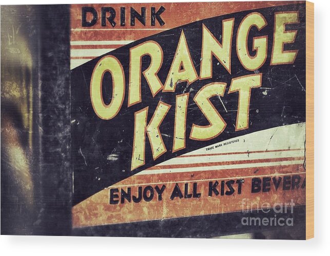 Grunge Wood Print featuring the photograph Orange Kist by Traci Cottingham