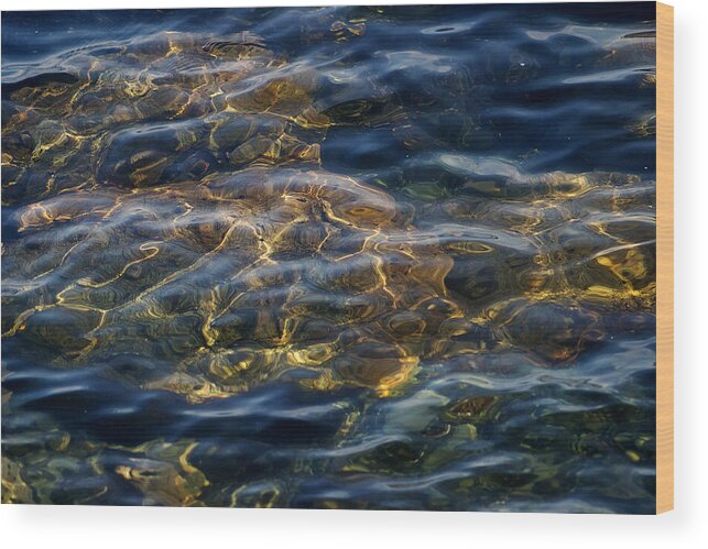 Ripples Wood Print featuring the photograph Pacific Calm by David Kleinsasser