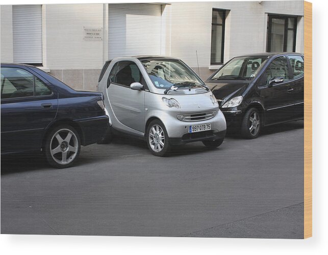 Parking Wood Print featuring the photograph Parking in Paris by Pat Moore