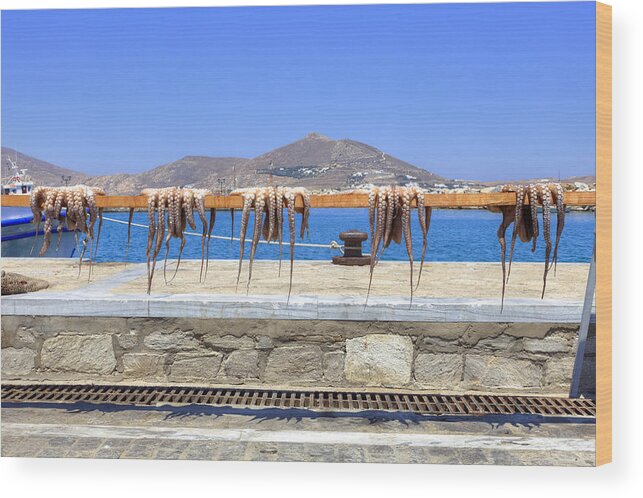Naoussa Wood Print featuring the photograph Paros - Cyclades - Greece by Joana Kruse
