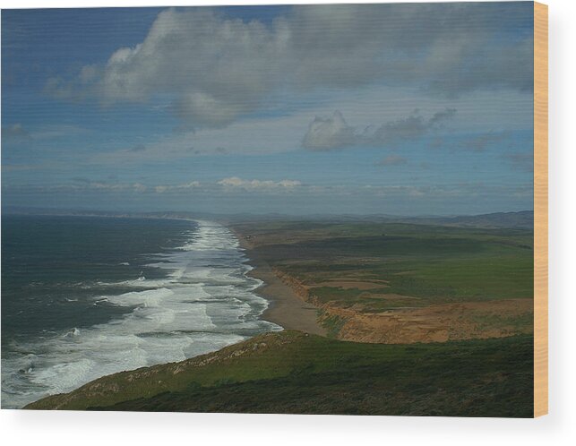 Point Reyes Wood Print featuring the photograph Point Reyes 1 by David Armentrout