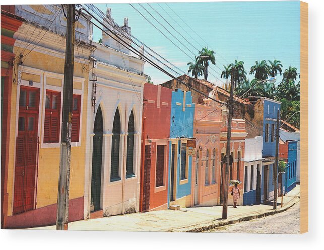 Brazil Wood Print featuring the photograph Quiet Streets by Claude Taylor
