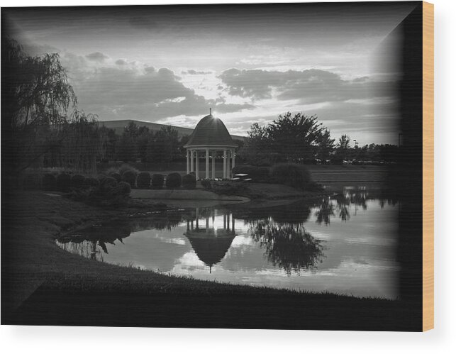 Black Wood Print featuring the photograph Reflections by Karen Harrison Brown