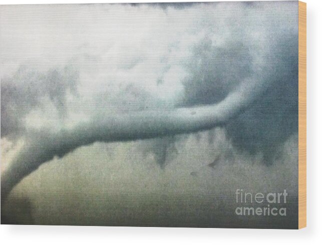 Rope Tornado Wood Print featuring the photograph Rope Tornado by Stanley Morganstein
