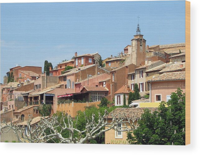 Roussillon Wood Print featuring the photograph Roussillon in Provence by Carla Parris