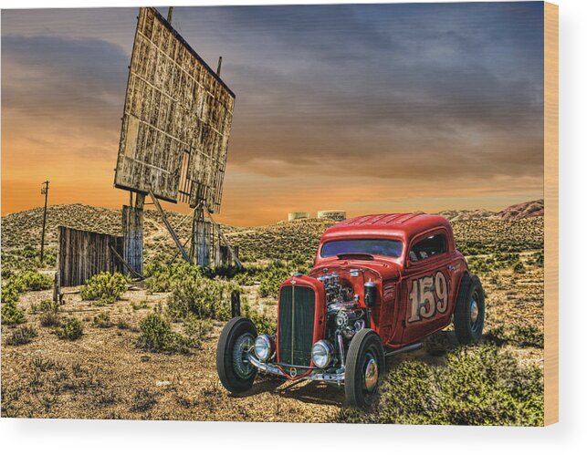 Hotrod Wood Print featuring the photograph Speed Demon by Michael Cleere