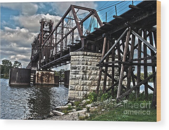 Beautiful Wood Print featuring the photograph Steel Water hdr number 7 by Alan Look