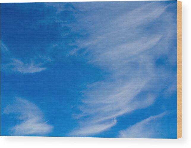 Clouds Wood Print featuring the photograph Summer Cloud images by David Pyatt