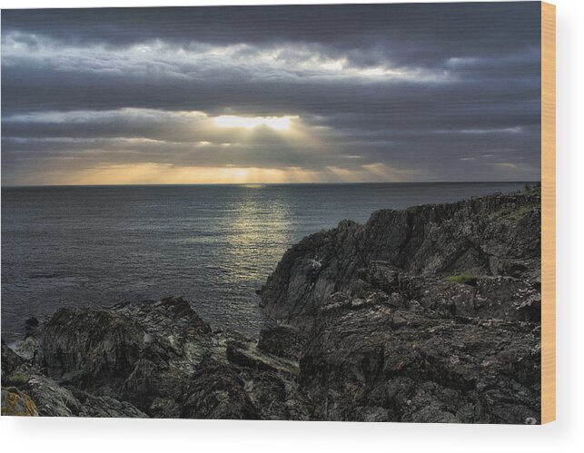 Morning Wood Print featuring the photograph Sunrise in HDR by Celine Pollard