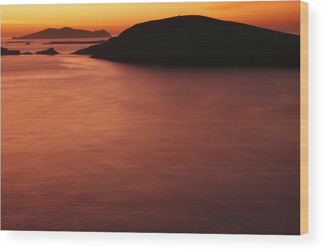 Coast Wood Print featuring the photograph Sunset Over Dunmore Head by Trish Punch