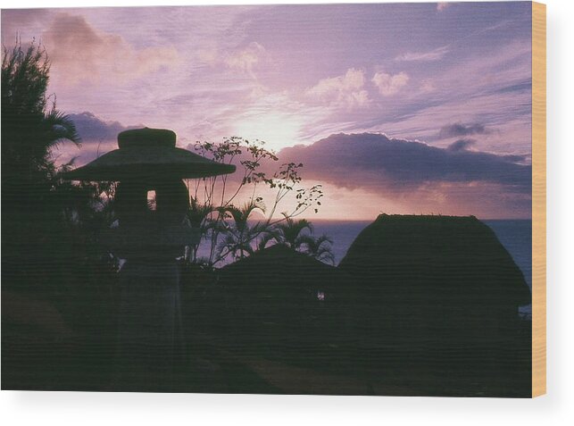 Landscape Wood Print featuring the photograph Sunset Pupukea Oahu by Craig Wood