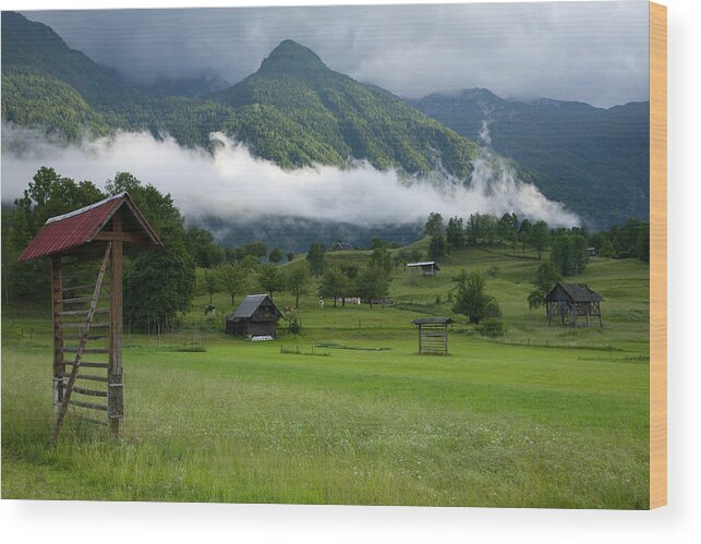 Bohinj Wood Print featuring the photograph The calm after the storm by Ian Middleton