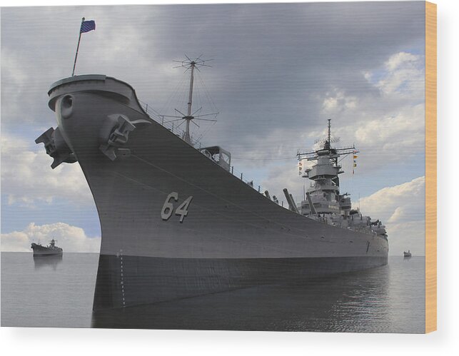 Battleship Wood Print featuring the photograph The Calm Before the Storm by Mike McGlothlen