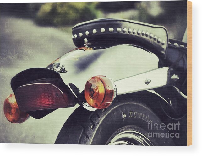 Motorcycle Wood Print featuring the photograph The End by Traci Cottingham