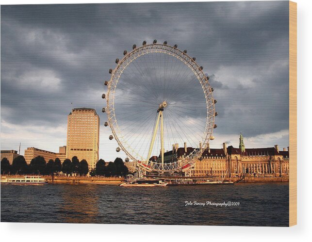 Photography Wood Print featuring the photograph The Eye in the Sky by Jale Fancey