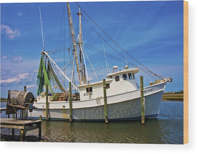 Topsail Wood Print featuring the photograph The Harbor by Betsy Knapp