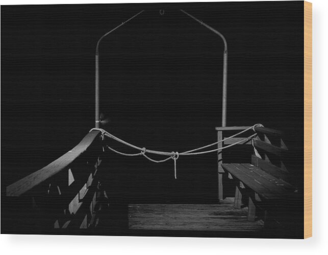 Pier Wood Print featuring the photograph The Short Pier by Kate Hannon