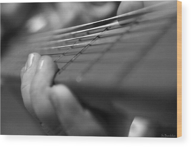 Guitar Wood Print featuring the photograph Tiny Hands by Southern Tradition
