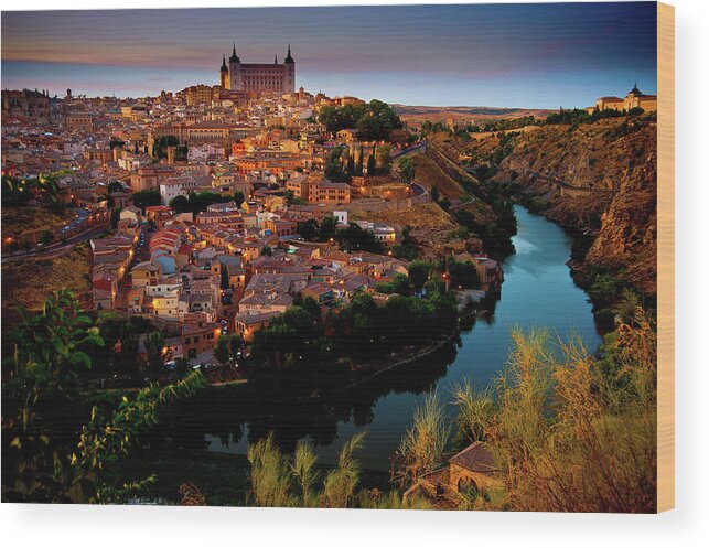 Alcazar Photographs Wood Print featuring the photograph Toledo Spain by Harry Spitz