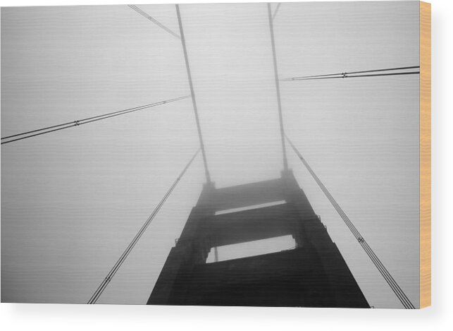 Golden Gate Wood Print featuring the photograph Towering Above by Matt Hanson