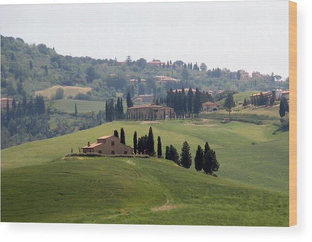 Tuscany Wood Print featuring the photograph Tuscany by Carla Parris