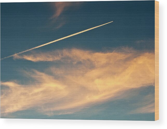 Jet Wood Print featuring the photograph Up and Away by Glenn Gordon