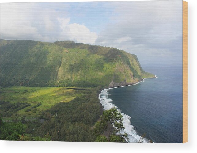 Waipio Valley Wood Print featuring the photograph Waipio Valley by Scott Rackers