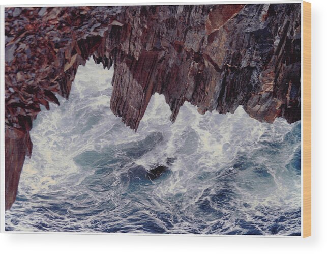 Water Wood Print featuring the photograph Water's Fury by Patricia Hiltz