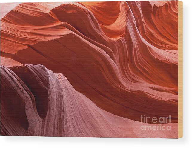 Arizona Wood Print featuring the photograph Waves by Bob and Nancy Kendrick