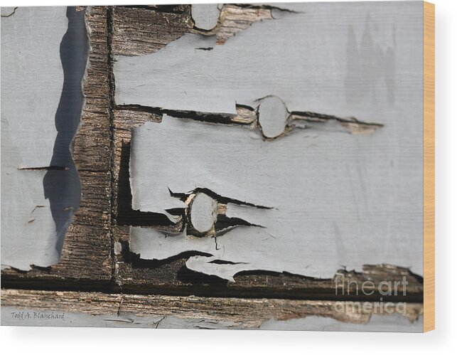 Abstract Wood Print featuring the photograph Weathered by Todd Blanchard