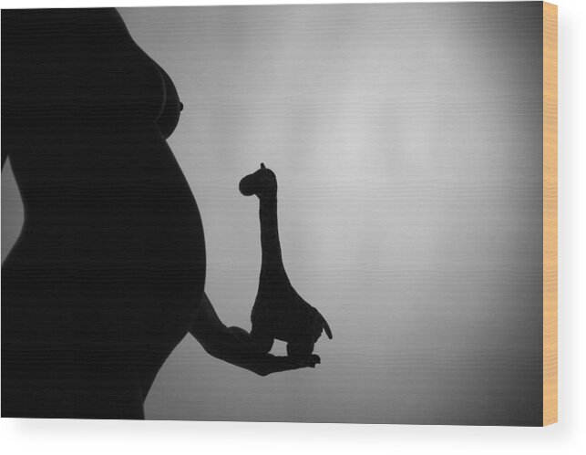 Ralf Wood Print featuring the photograph Whale meets Giraffe by Ralf Kaiser