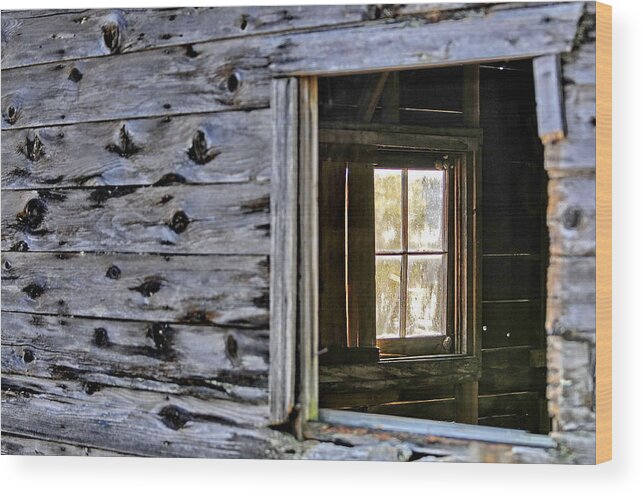 Window Wood Print featuring the photograph Window Frame by Sandra Sigfusson