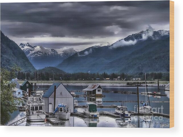 Boat Wood Print featuring the photograph Stewart B. C. Boat Harbor by Dyle  Warren