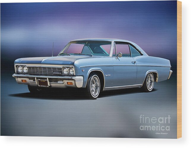 Automobile Wood Print featuring the photograph 1965 Chevrolet Impala SS I #2 by Dave Koontz