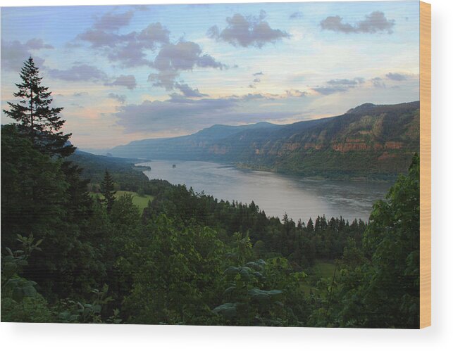 Columbia River Wood Print featuring the photograph After the Rain #1 by Joanne Coyle