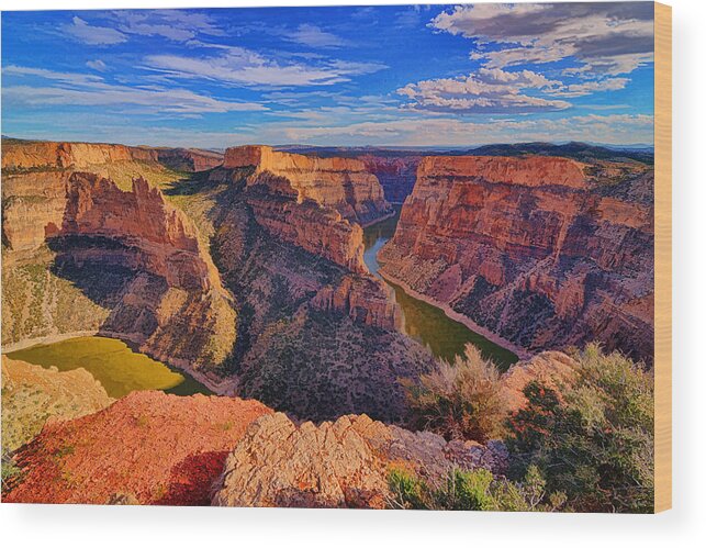 Bighorn Canyon Wood Print featuring the photograph Bighorn Canyon #1 by Greg Norrell