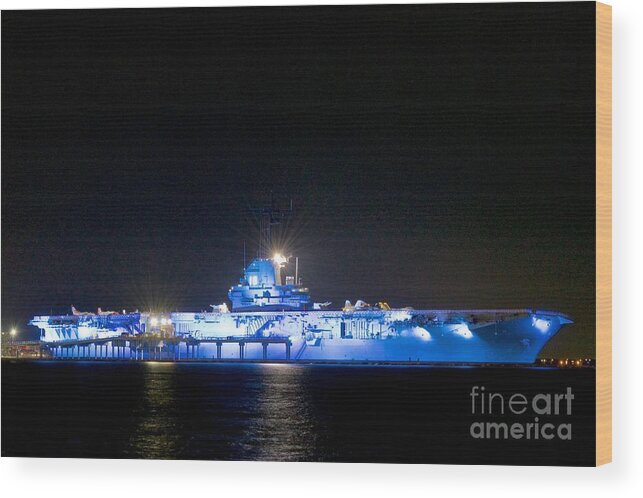 Ship Wood Print featuring the photograph Blue Ghost #2 by Ken Williams