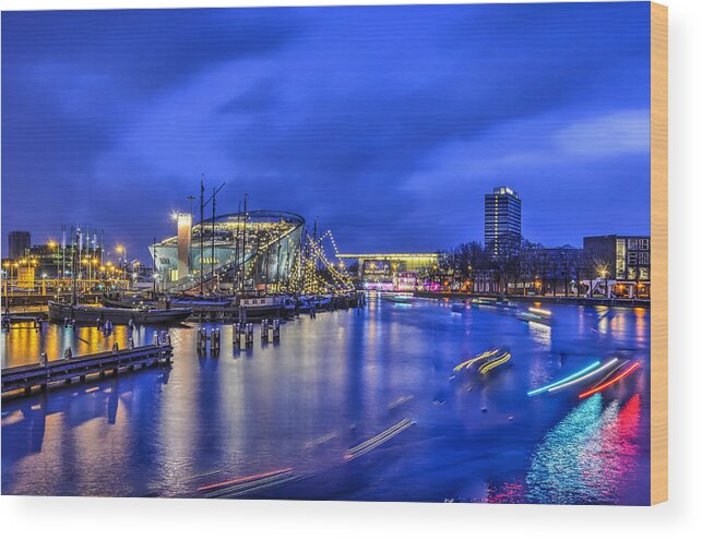 Blue Wood Print featuring the photograph Nemo in the Blue Hour by Frans Blok