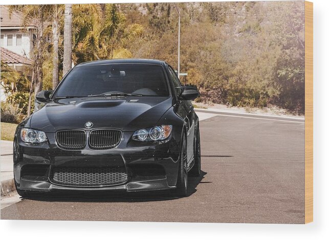 Bmw M3 Wood Print featuring the digital art Bmw M3 #1 by Super Lovely