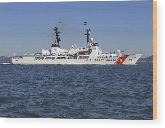 United States Coast Guard Wood Print featuring the photograph CGC Boutwell whec 719 #1 by Rick Pisio