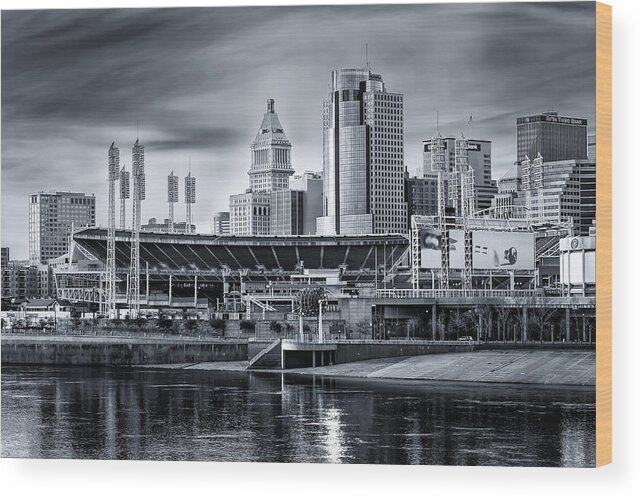 Cincinnati Wood Print featuring the photograph Great American Ball Park #1 by Ron Pate