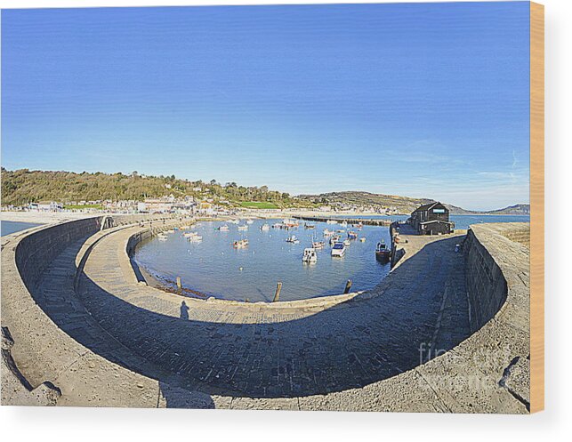 Harbour Wood Print featuring the photograph Harbour #1 by Andy Thompson