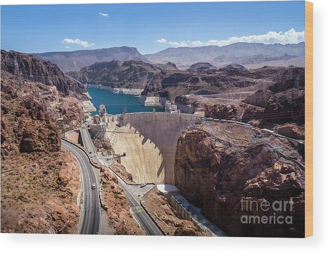 America Wood Print featuring the photograph Hoover Dam #1 by RicardMN Photography
