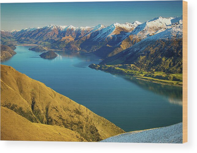 New Zealand Wood Print featuring the photograph Lake Wanaka #1 by Martin Capek