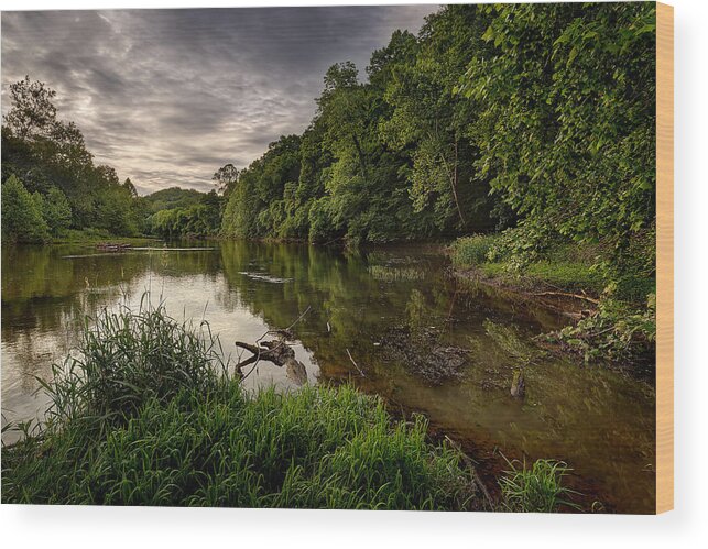 2015 Wood Print featuring the photograph Meramec River by Robert Charity