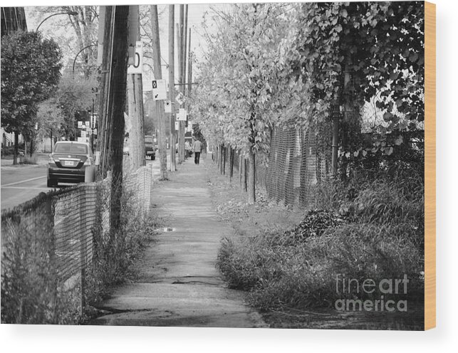 Street Photography Wood Print featuring the photograph Montreal Street Photography #1 by Reb Frost