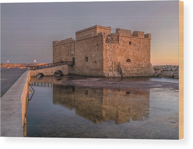 Paphos Castle Wood Print featuring the photograph Paphos - Cyprus #1 by Joana Kruse