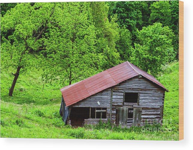 Barn Wood Print featuring the photograph Pasture Field and Barn #1 by Thomas R Fletcher